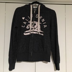 Reflex California Full Zip Blue Hoodie Sweater L